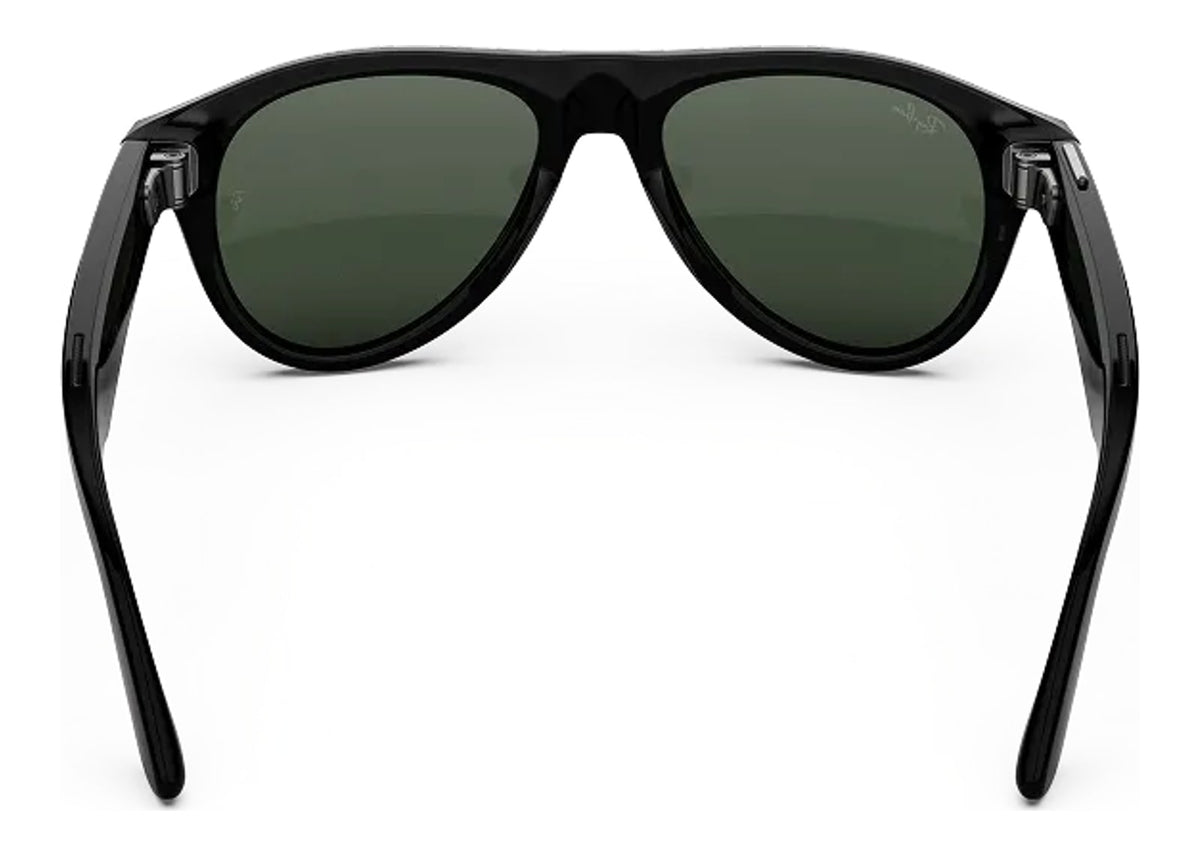 Ray-Ban Meta Aviator Gen 3 AI Smart Glasses Transitions Graphite Green Lens Shiny Black