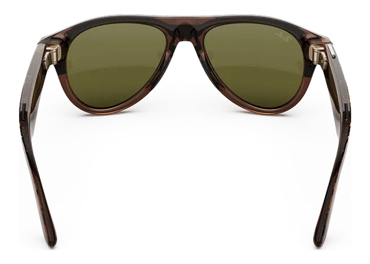 Ray-Ban Meta Aviator Gen 3 AI Smart Glasses Transitions Jade Lens Transparent Umber