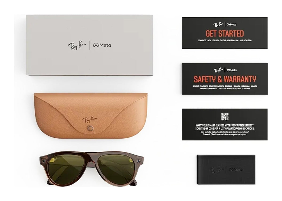Ray-Ban Meta Aviator Gen 3 AI Smart Glasses Transitions Jade Lens Transparent Umber