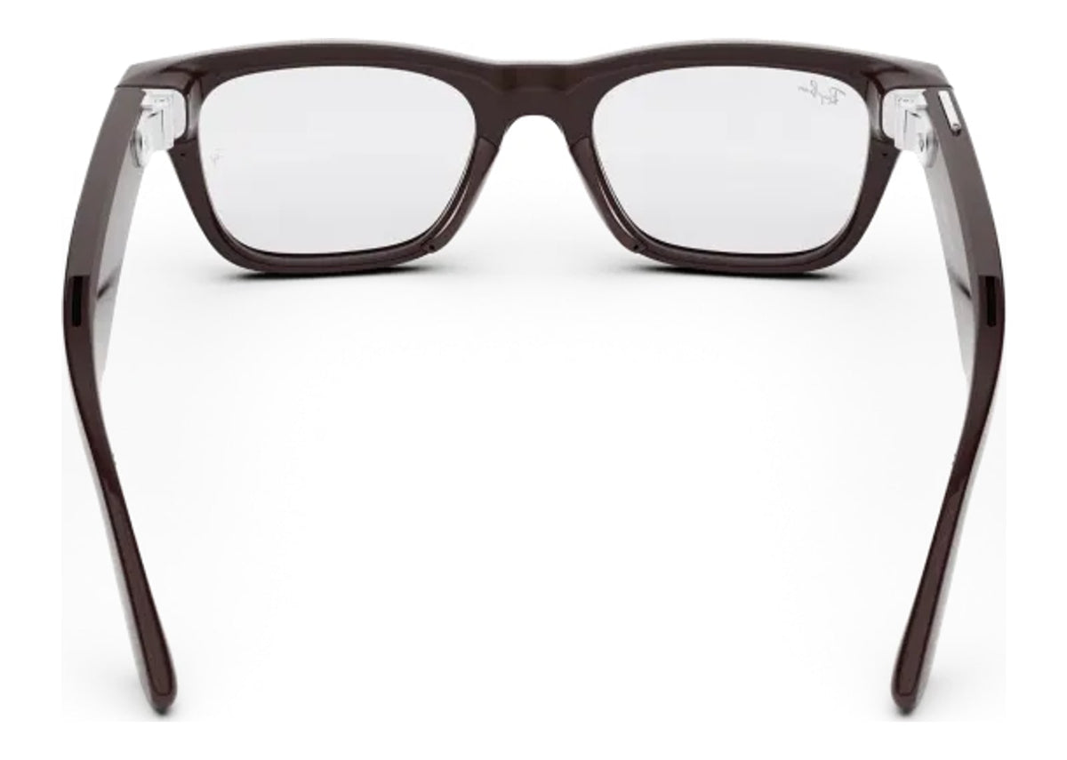 Ray-Ban Meta Blayzer Optics Gen 2 AI Smart Glasses Clear Lens Brick Brown