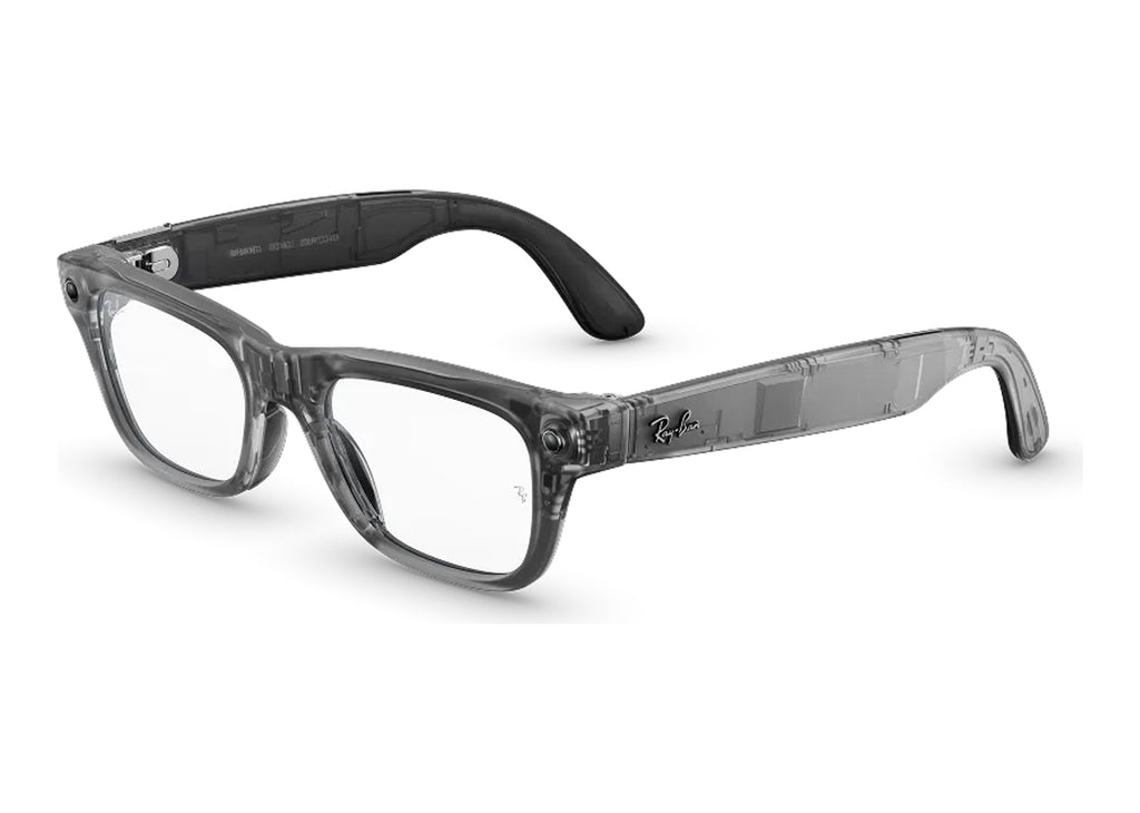 Ray-Ban Meta Blayzer Optics Gen 2 AI Smart Glasses Clear Lens Matte Ice Grey