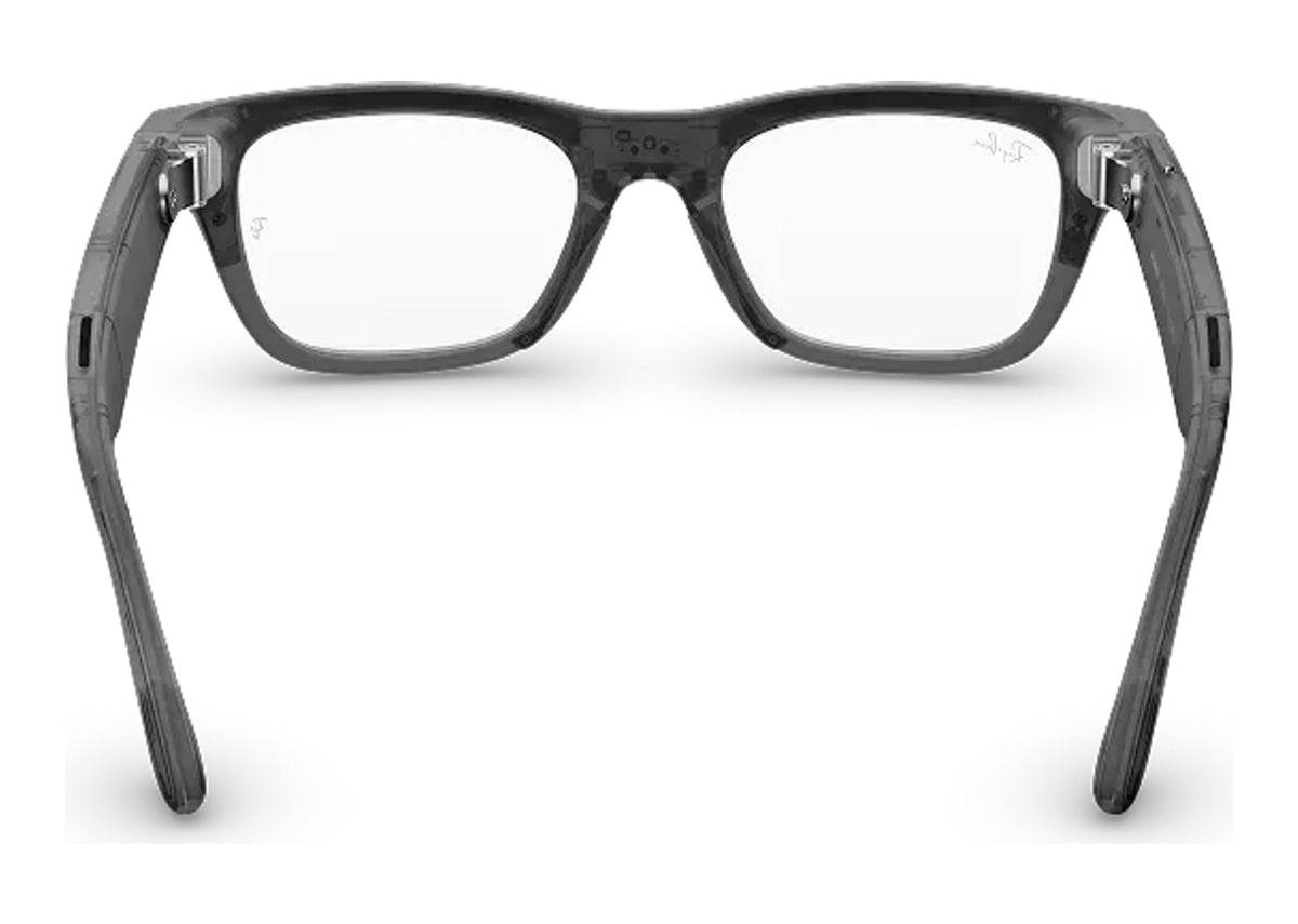 Ray-Ban Meta Blayzer Optics Gen 2 AI Smart Glasses Clear Lens Matte Ice Grey
