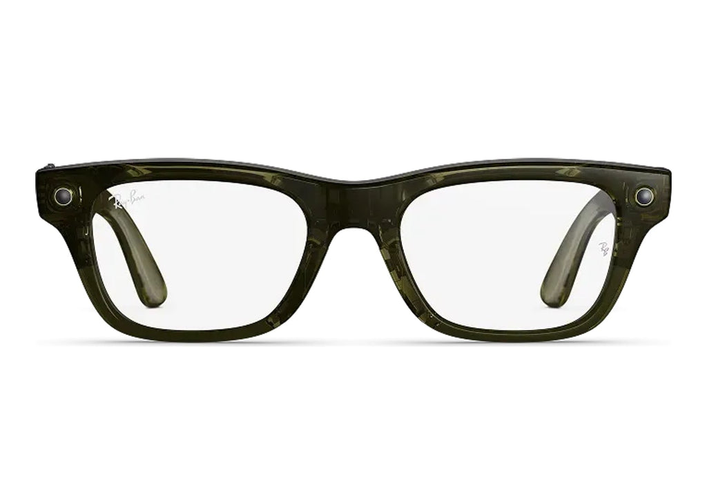 Ray-Ban Meta Blayzer Optics Gen 2 AI Smart Glasses Clear Lens Shiny Dark Olive