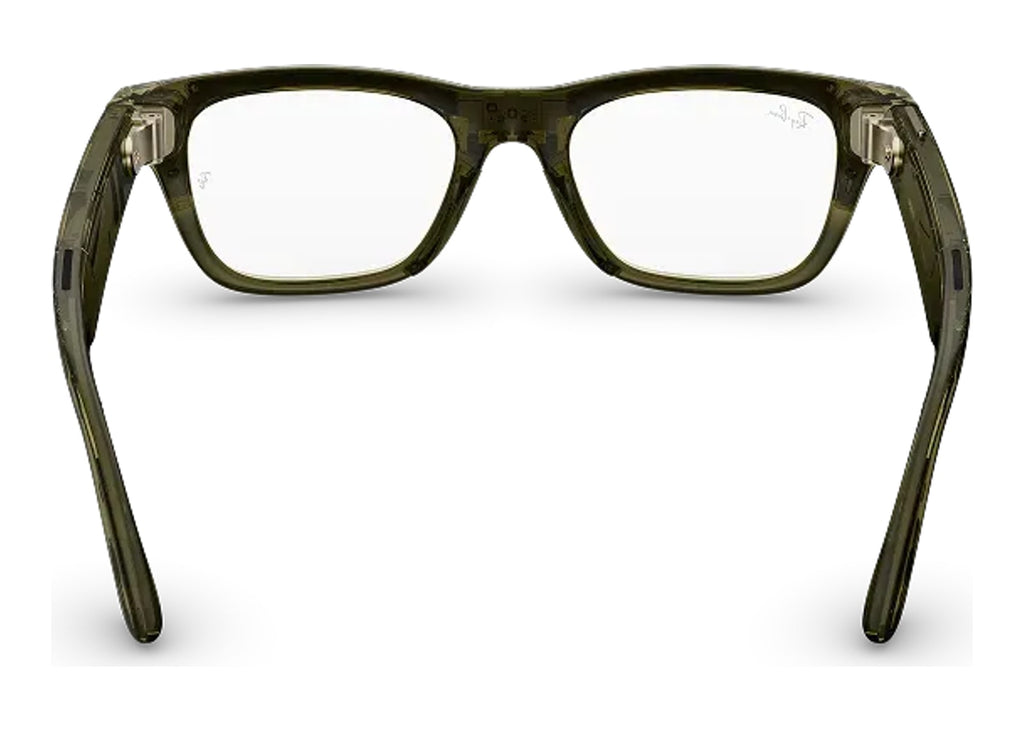 Ray-Ban Meta Blayzer Optics Gen 2 AI Smart Glasses Clear Lens Shiny Dark Olive