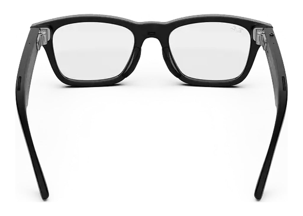 Ray-Ban Meta Burbank Audio AI Smart Glasses Clear Lens Matte Black
