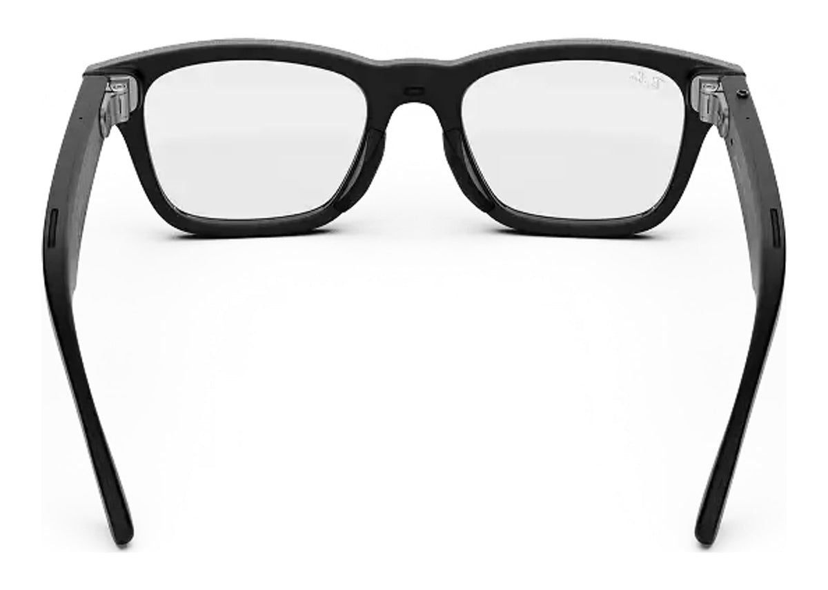 Ray-Ban Meta Burbank Audio AI Smart Glasses Clear Lens Matte Black