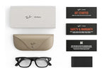 Ray-Ban Meta Burbank Audio AI Smart Glasses Clear Lens Matte Black