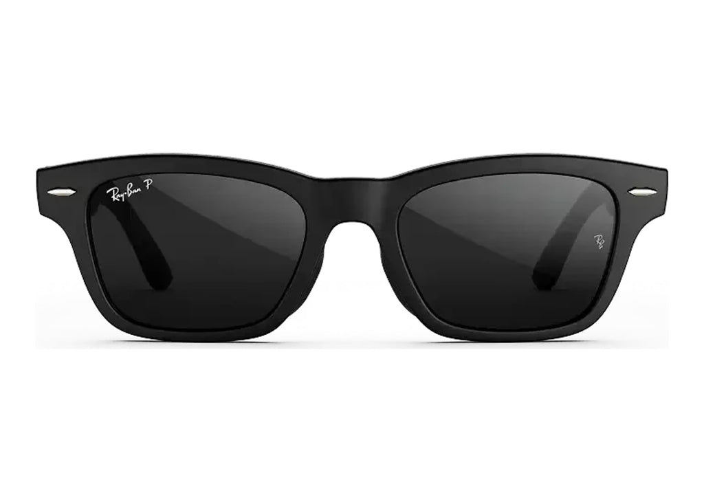 Ray-Ban Meta Burbank Audio AI Smart Glasses Polarized Grey Lens Matte Black