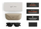 Ray-Ban Meta Burbank Audio AI Smart Glasses Polarized Grey Lens Matte Black