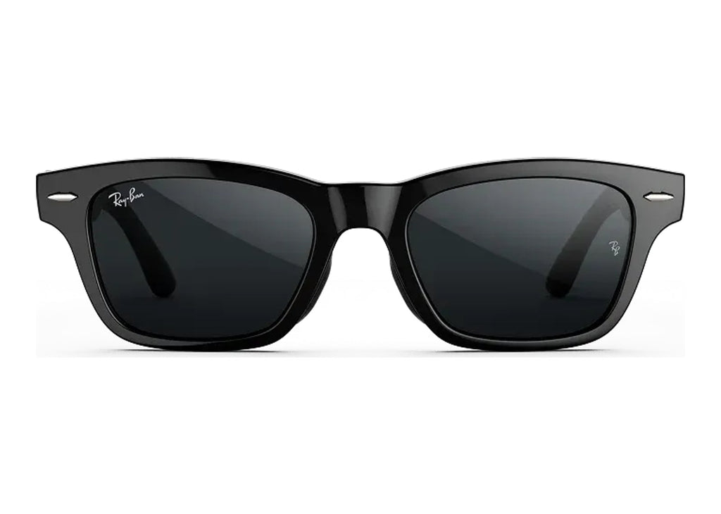 Ray-Ban Meta Burbank Audio AI Smart Glasses Transitions Grey Lens Shiny Black