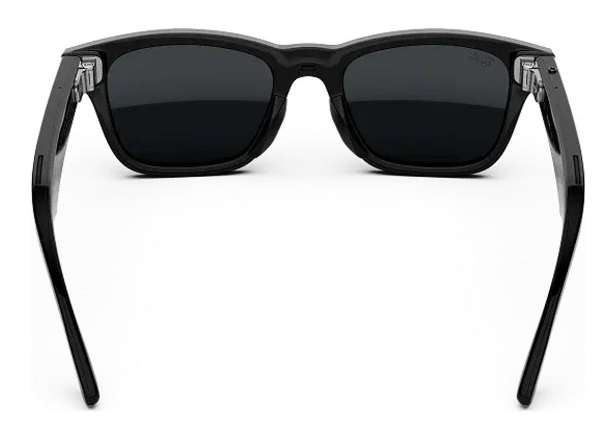 Ray-Ban Meta Burbank Audio AI Smart Glasses Transitions Grey Lens Shiny Black
