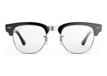 Ray-Ban Meta Clubmaster Audio AI Smart Glasses Clear Lens Shiny Black