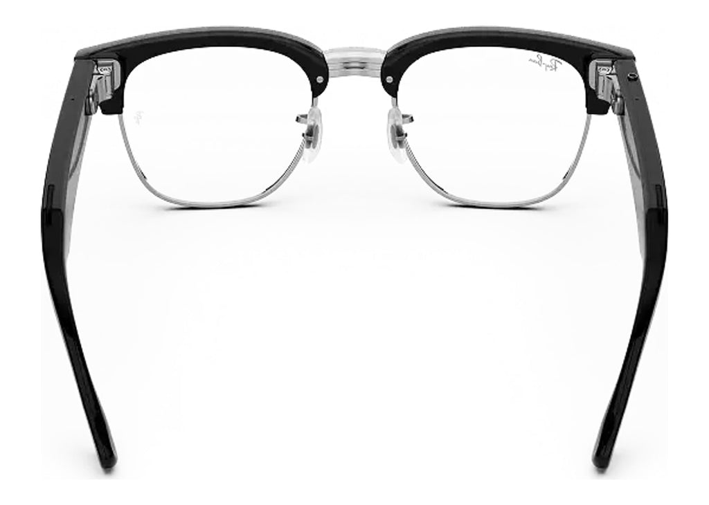Ray-Ban Meta Clubmaster Audio AI Smart Glasses Clear Lens Shiny Black