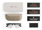 Ray-Ban Meta Clubmaster Audio AI Smart Glasses Clear Lens Shiny Black