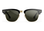 Ray-Ban Meta Clubmaster Audio AI Smart Glasses Green Lens Shiny Black
