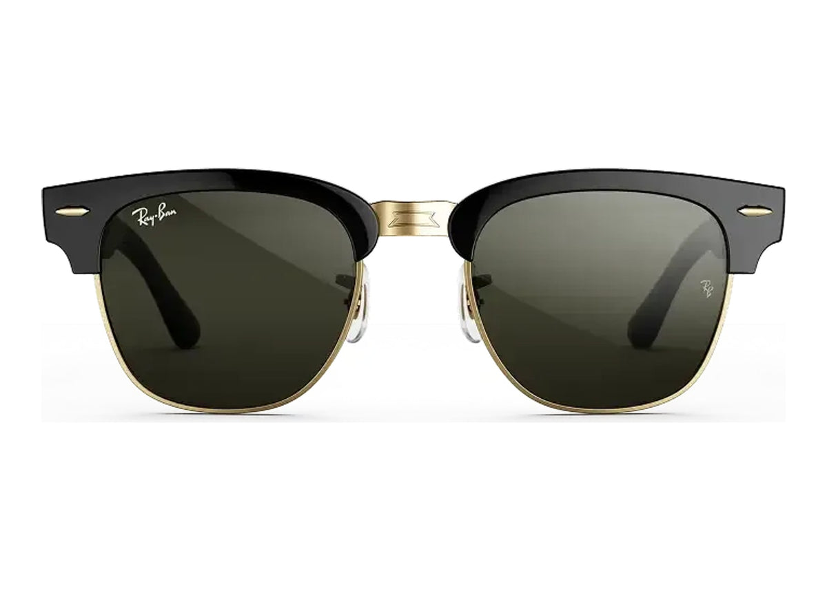 Ray-Ban Meta Clubmaster Audio AI Smart Glasses Green Lens Shiny Black