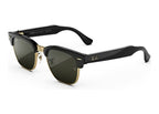 Ray-Ban Meta Clubmaster Audio AI Smart Glasses Green Lens Shiny Black