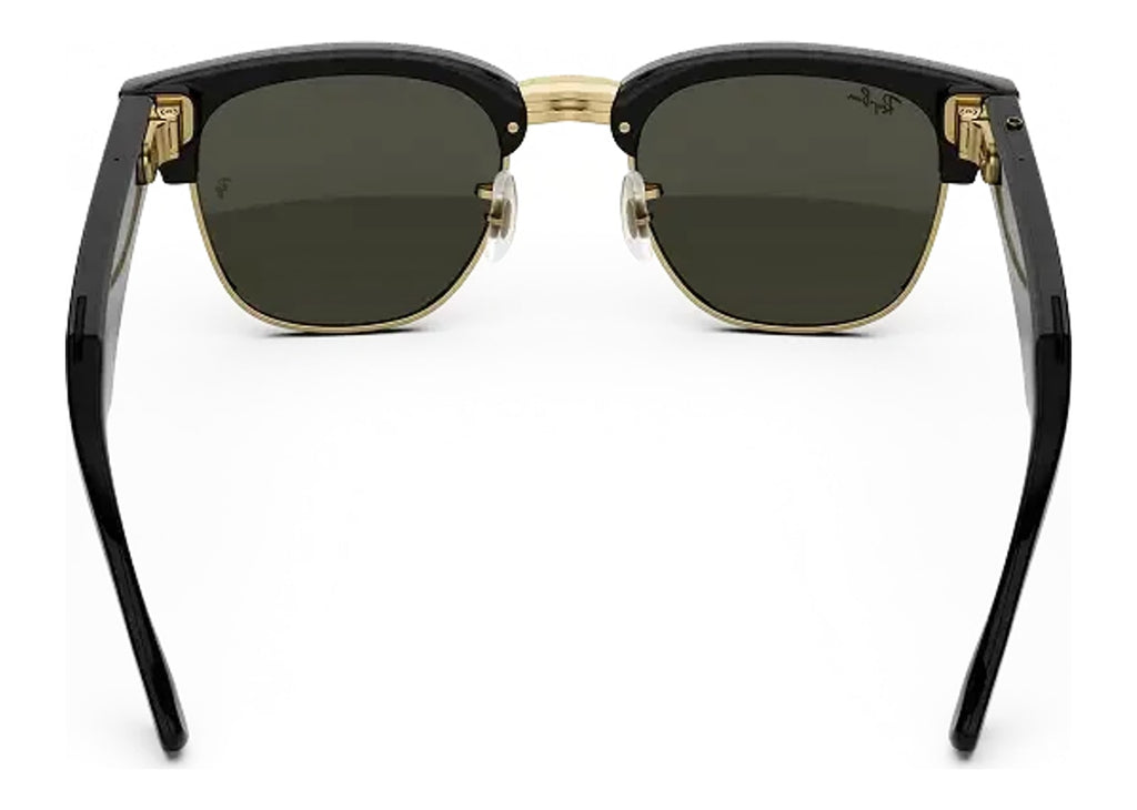 Ray-Ban Meta Clubmaster Audio AI Smart Glasses Green Lens Shiny Black