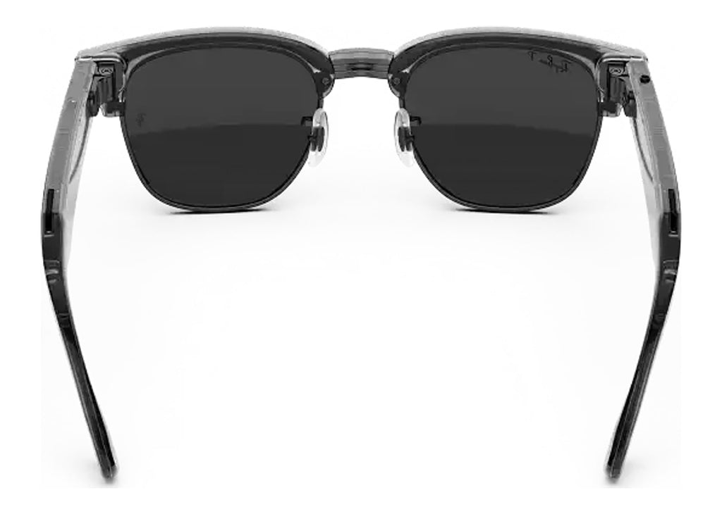 Ray-Ban Meta Clubmaster Audio AI Smart Glasses Polarized Grey Lens Iron