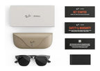 Ray-Ban Meta Clubmaster Audio AI Smart Glasses Polarized Grey Lens Iron
