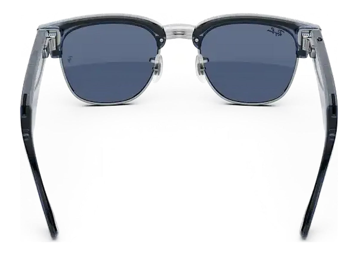 Ray-Ban Meta Clubmaster Audio AI Smart Glasses Transitions Sapphire Lens Blue