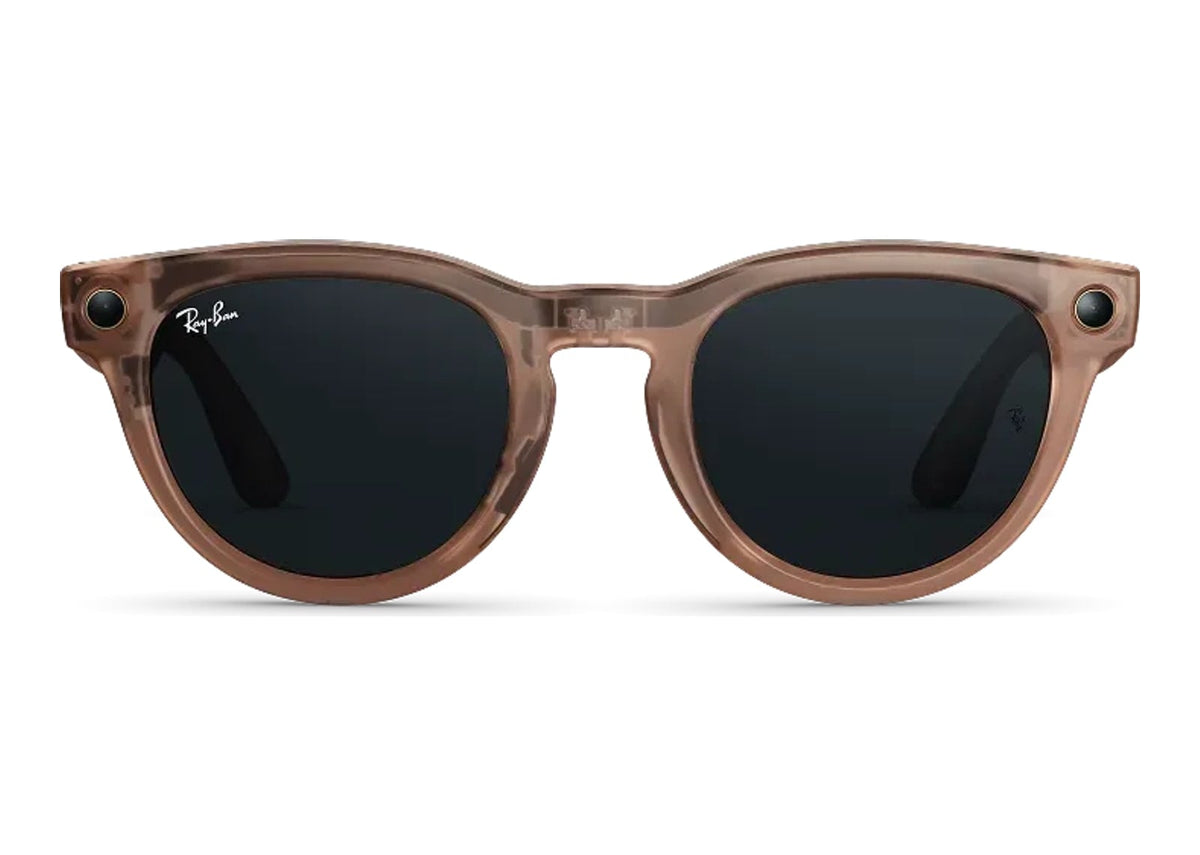 Ray-Ban Meta Headliner Gen 2 AI Smart Glasses Grey Transitions Lens Matte Transparent Peach