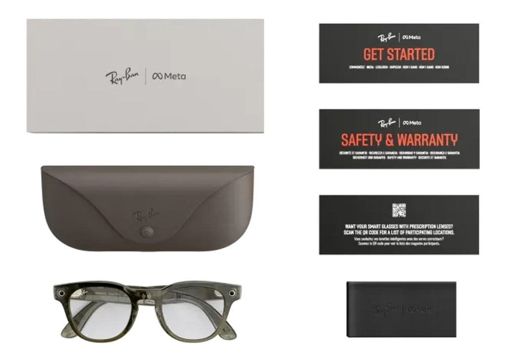 Ray-Ban Meta Scriber Optics Gen 2 AI Smart Glasses Clear Lens Dark Olive