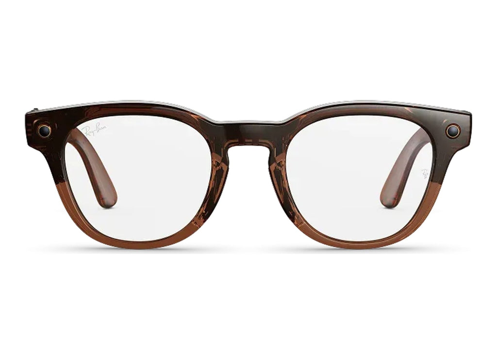 Ray-Ban Meta Scriber Optics Gen 2 AI Smart Glasses Clear Lens Shiny Umber