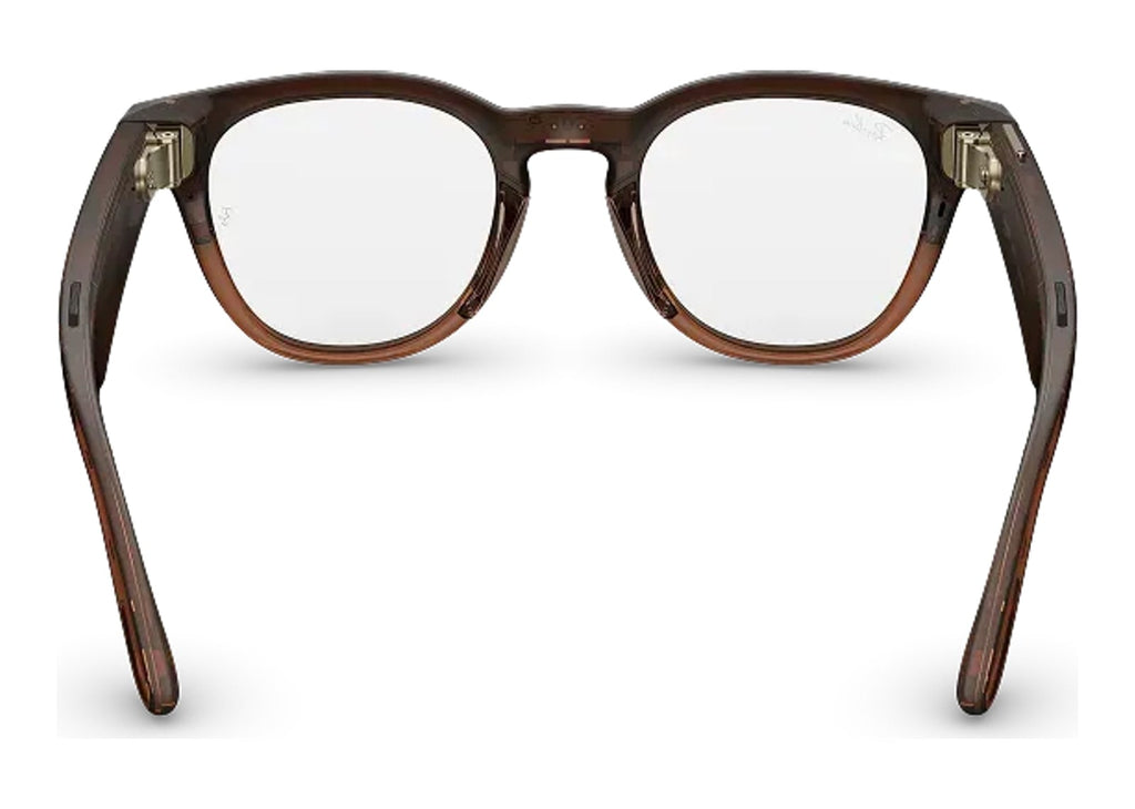 Ray-Ban Meta Scriber Optics Gen 2 AI Smart Glasses Clear Lens Shiny Umber
