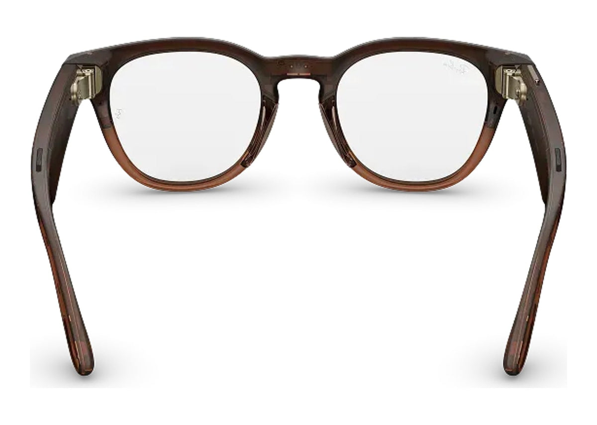 Ray-Ban Meta Scriber Optics Gen 2 AI Smart Glasses Clear Lens Shiny Umber