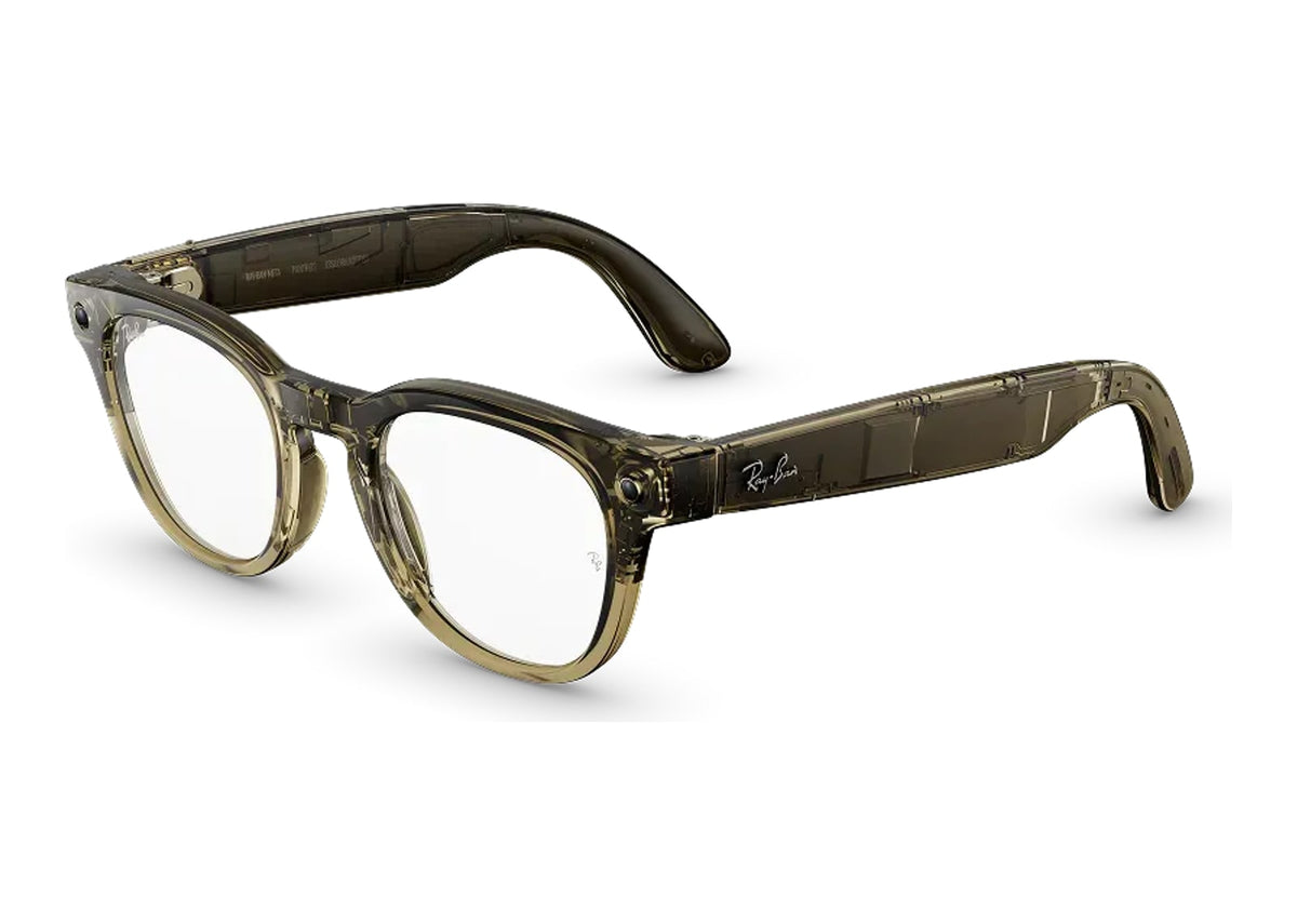 Ray-Ban Meta Scriber Optics Gen 2 AI Smart Glasses Clear Lens Stone Beige
