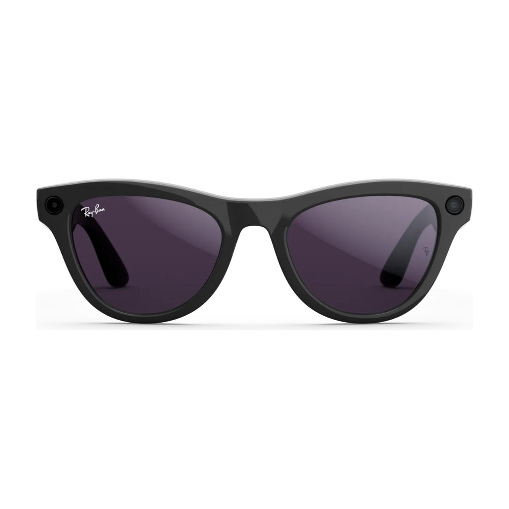 Ray-Ban Meta Skyler Gen 1 AI Smart Glasses Amethyst Transitions Lens Shiny Black