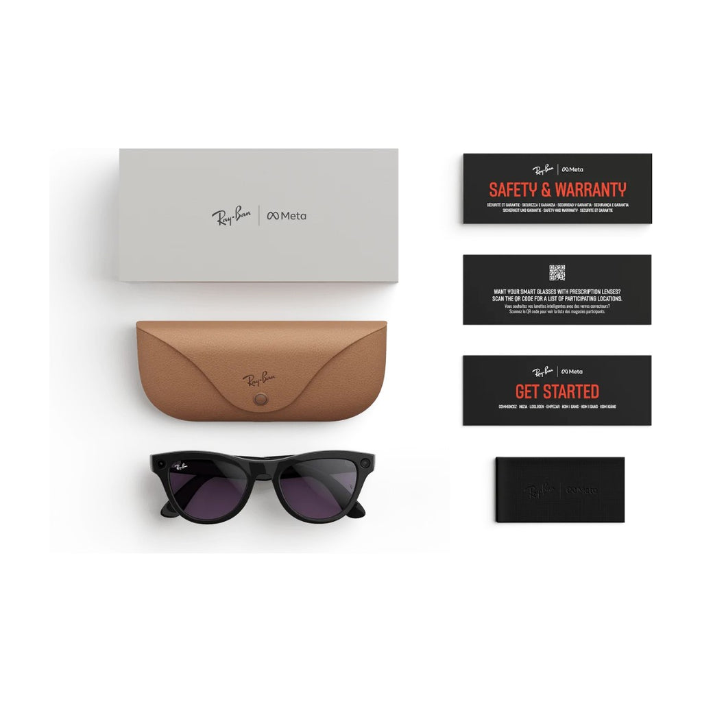 Ray-Ban Meta Skyler Gen 1 AI Smart Glasses Amethyst Transitions Lens Shiny Black