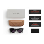 Ray-Ban Meta Skyler Gen 1 AI Smart Glasses Amethyst Transitions Lens Shiny Black
