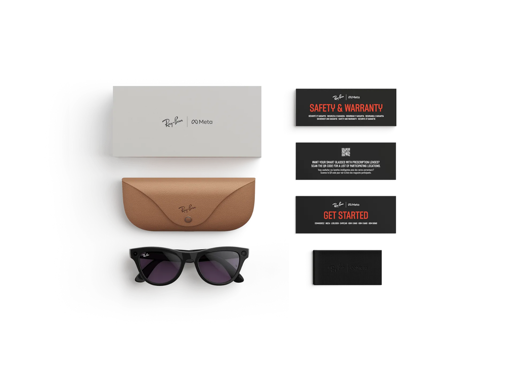 Ray-Ban Meta Skyler Gen 1 AI Smart Glasses Amethyst Transitions Lens Shiny Black