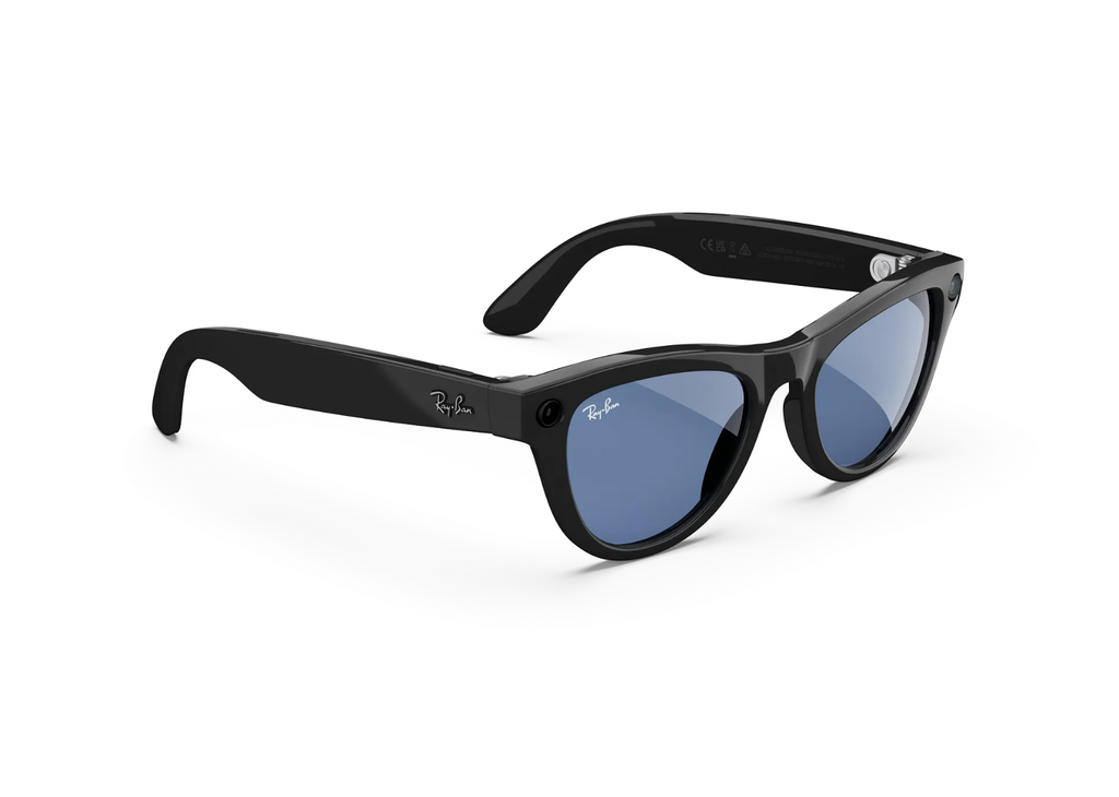 Ray-Ban Meta Skyler Gen 1 AI Smart Glasses Cerulean Blue Transitions Lens Shiny Black