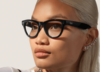 Ray-Ban Meta Skyler Gen 1 AI Smart Glasses Clear Lens Shiny Black