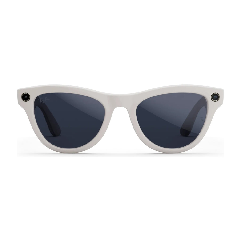 Ray-Ban Meta Skyler Gen 1 AI Smart Glasses Sapphire Transitions Lens Shiny Chalky Grey