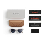 Ray-Ban Meta Skyler Gen 1 AI Smart Glasses Sapphire Transitions Lens Shiny Chalky Grey