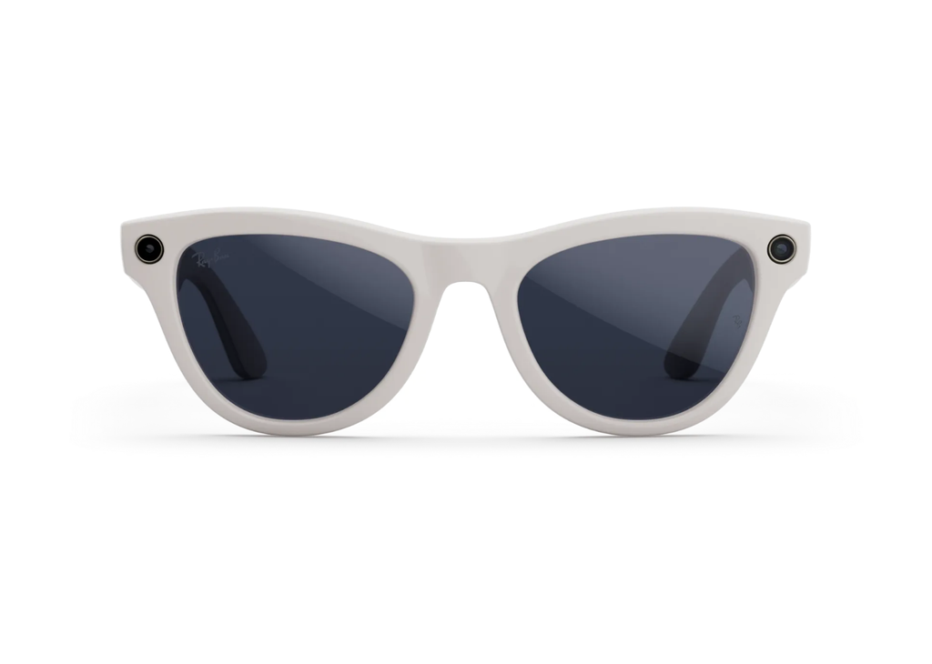 Ray-Ban Meta Skyler Gen 1 AI Smart Glasses Sapphire Transitions Lens Shiny Chalky Grey