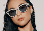 Ray-Ban Meta Skyler Gen 1 AI Smart Glasses Sapphire Transitions Lens Shiny Chalky Grey