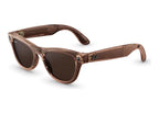 Ray-Ban Meta Skyler Gen 2 AI Smart Glasses Brown Transitions Lens Shiny Transparent Peach