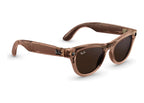 Ray-Ban Meta Skyler Gen 2 AI Smart Glasses Brown Transitions Lens Shiny Transparent Peach