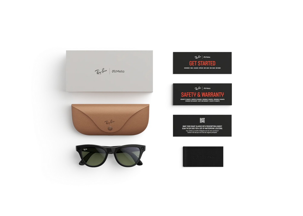 Ray-Ban Meta Skyler Gen 2 AI Smart Glasses Green Lens Shiny Black