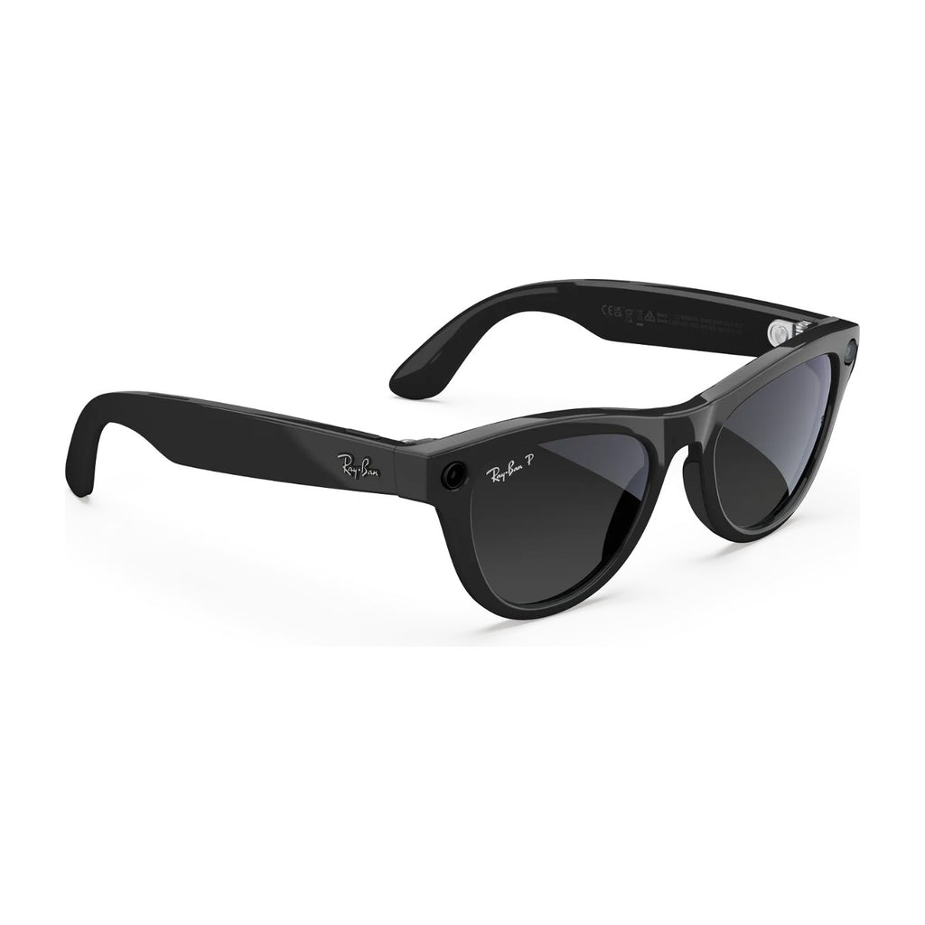 Ray-Ban Meta Skyler Gen 2 AI Smart Glasses Polarized Black Lens Shiny Black