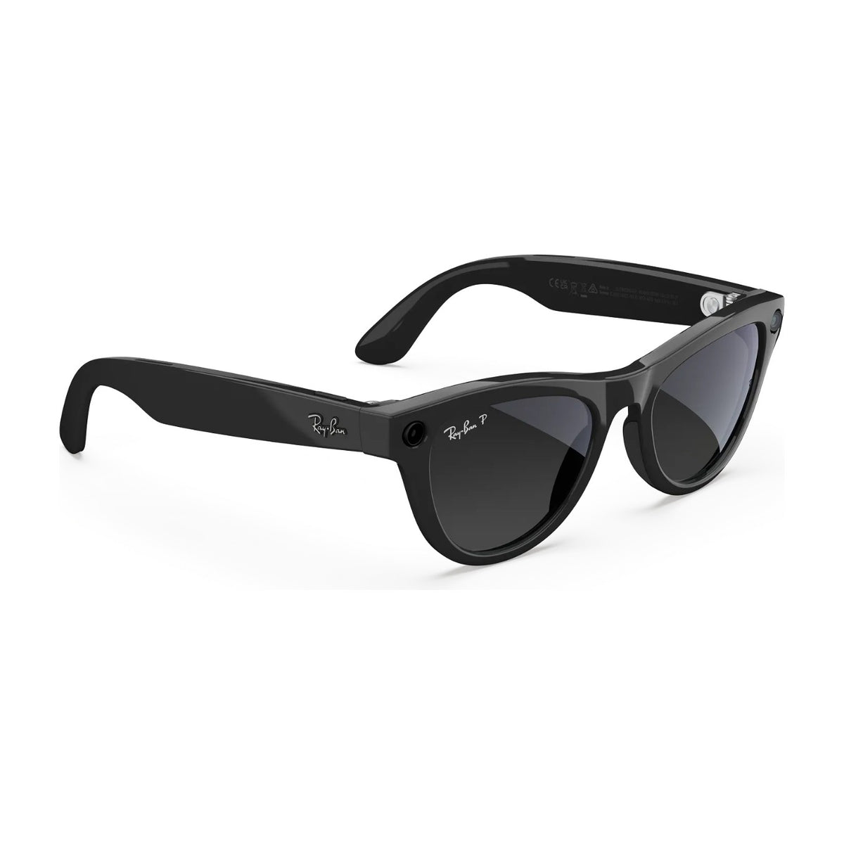 Ray-Ban Meta Skyler Gen 2 AI Smart Glasses Polarized Black Lens Shiny Black