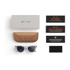 Ray-Ban Meta Skyler Gen 2 AI Smart Glasses Sapphire Transitions Lens Shiny Chalky Grey