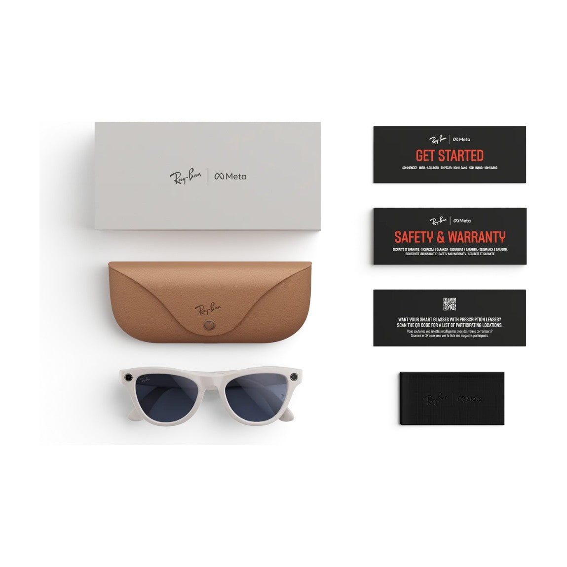 Ray-Ban Meta Skyler Gen 2 AI Smart Glasses Sapphire Transitions Lens Shiny Chalky Grey