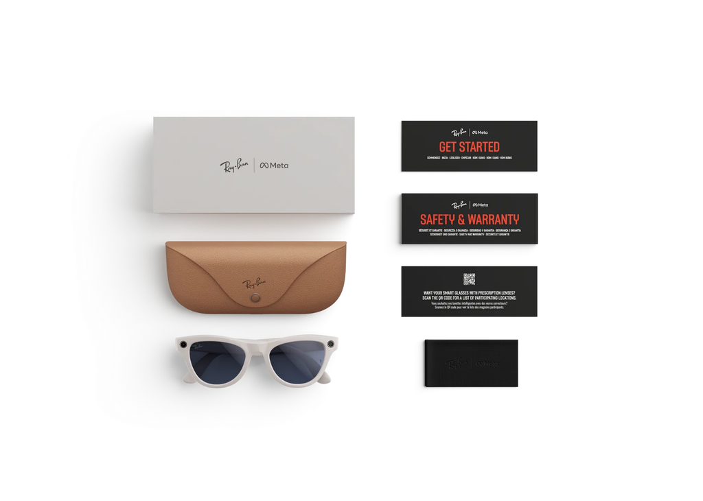 Ray-Ban Meta Skyler Gen 2 AI Smart Glasses Sapphire Transitions Lens Shiny Chalky Grey