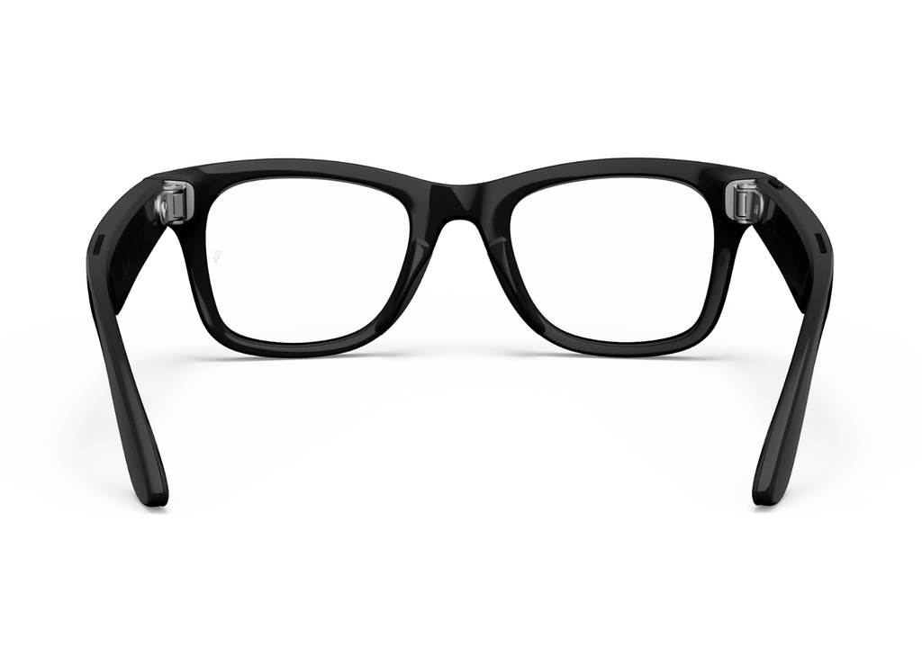 Ray-Ban Meta Wayfarer Gen 1 AI Smart Glasses Clear Lens Shiny Black